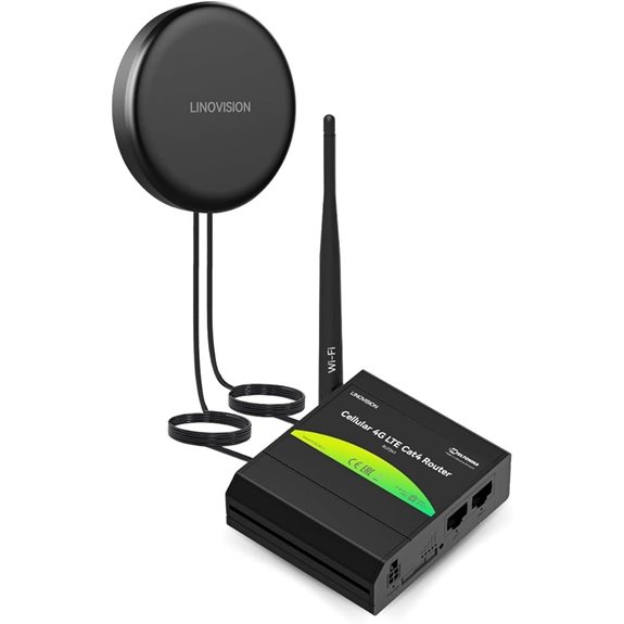 4g cellular router with antenna