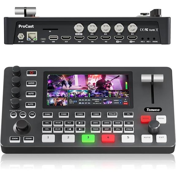Tenveo 4K60FPS HDMI Video Switcher with SDI and HDMI