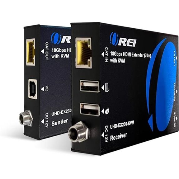OREI 4K HDMI Ethernet Extender with USB and Loop Out