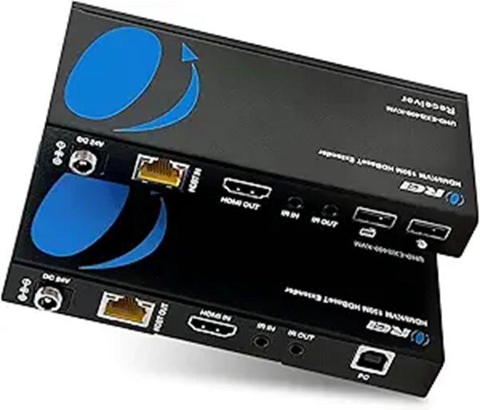 OREI 4K HDMI KVM Extender over Ethernet (up to 400ft)