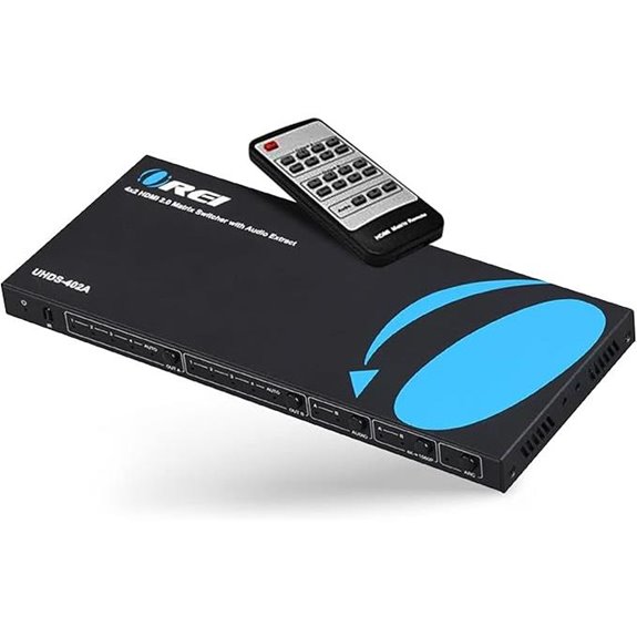 OREI 4K HDMI Matrix Switch 4x2 with Remote