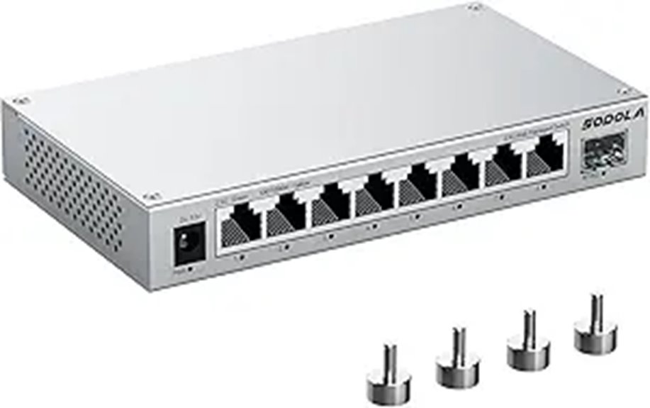 SODOLA 8-Port 2.5Gb Managed Switch with SFP