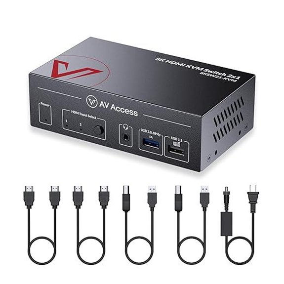 AV Access 8K KVM Switch for Gaming and Workstations