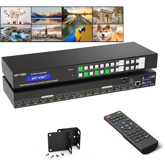 MT-VIKI 8x8 4K HDMI Matrix Switch with Remote