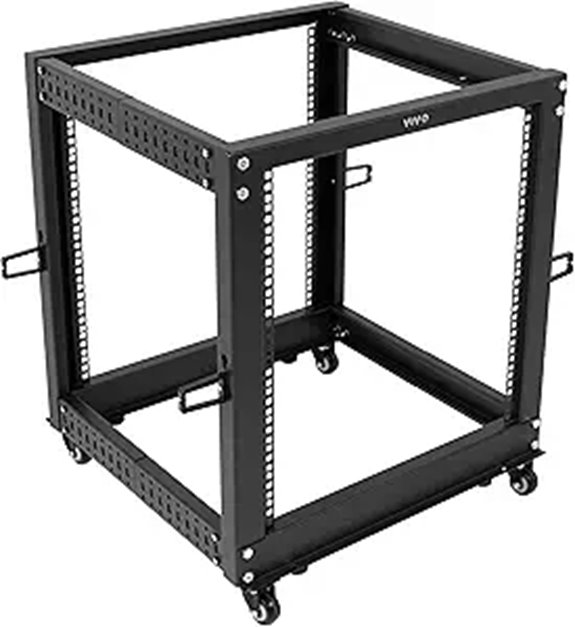 VIVO 12U Freestanding Adjustable Network Server Rack