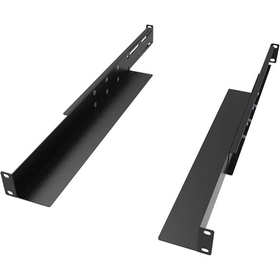 JINGCHENGMEI 1U Adjustable Server Rack Shelf Rails