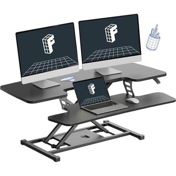FlexiSpot 40” Adjustable Standing Desk Converter