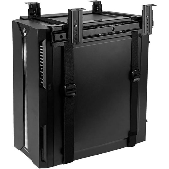 adjustable desk cpu mount