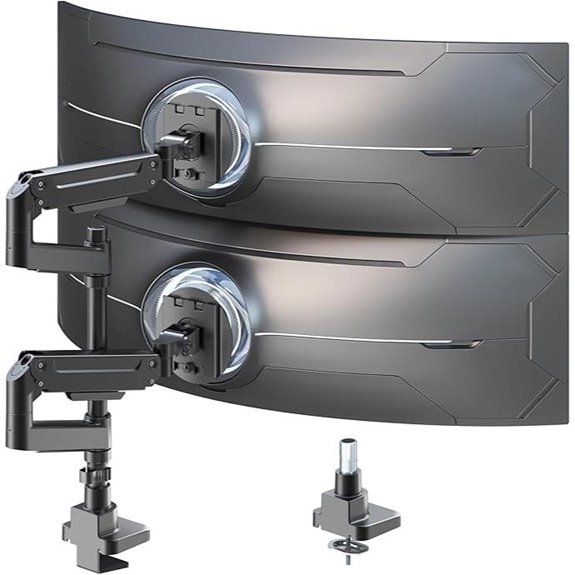Dual Monitor-Arm for 17-49-Inch Screens