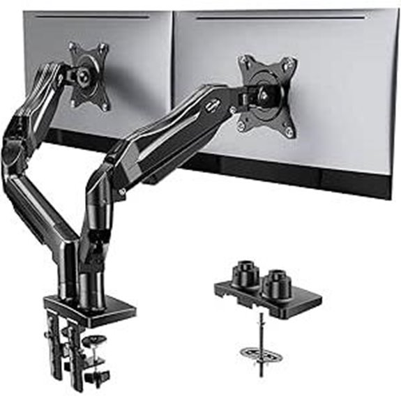 HUANUO Dual Monitor Stand with Full Motion