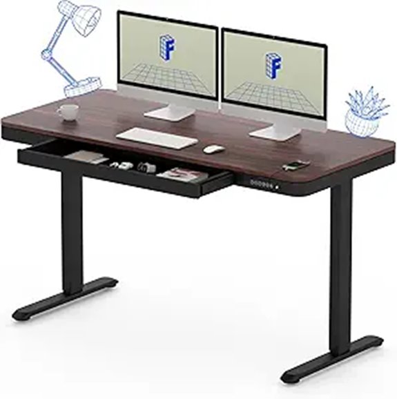 FLEXISPOT Comhar 55 Electric Standing Desk with Storage