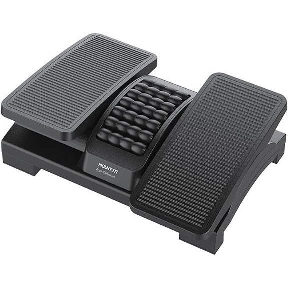 Mount-It! Adjustable Ergonomic Footrest with Massage Surface