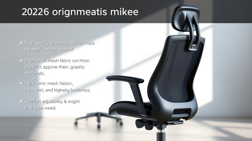 adjustable ergonomic support features