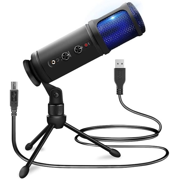JOVIAL Pyle USB Microphone with Adjustable Gain