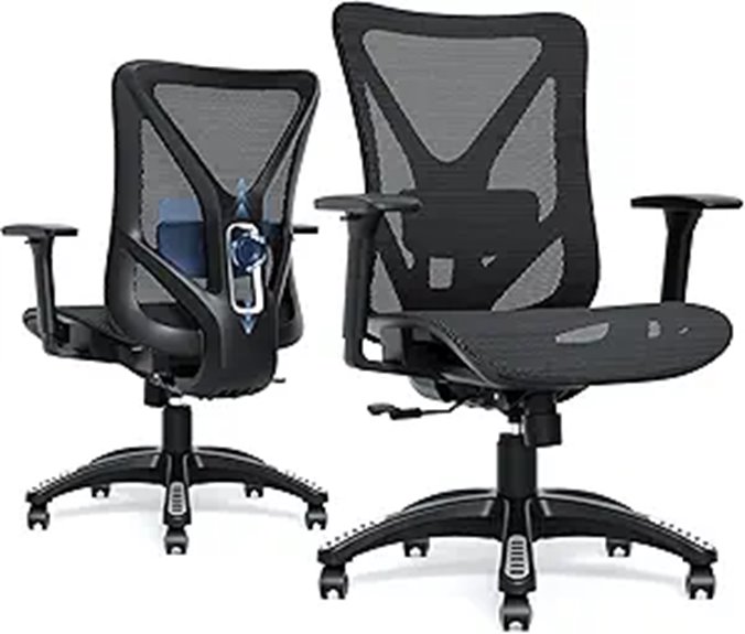Ergonomic Mesh Office Chair with Adjustable Lumbar
