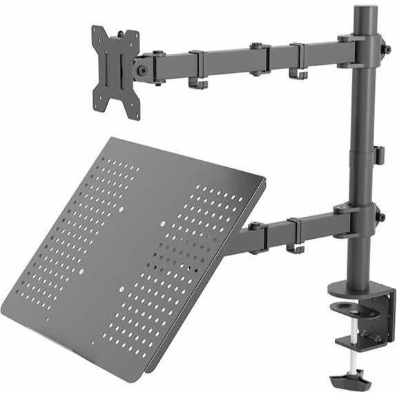 VIVO Adjustable Monitor & Laptop Desk Mount Combo