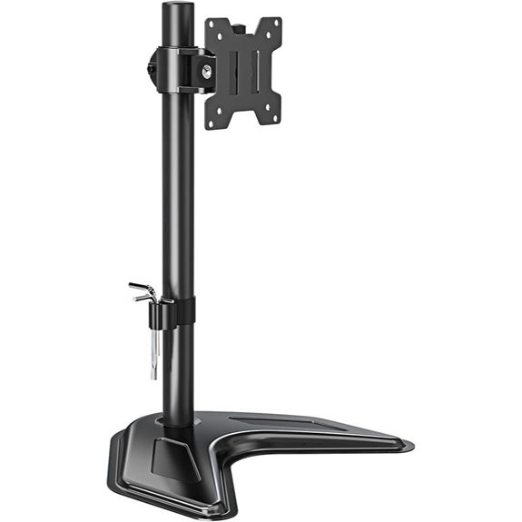 Mountup Adjustable Single Monitor Stand for 13-32 Inch Screens