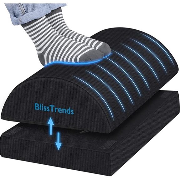 BlissTrends Adjustable Under-Desk Foot Rest for Office