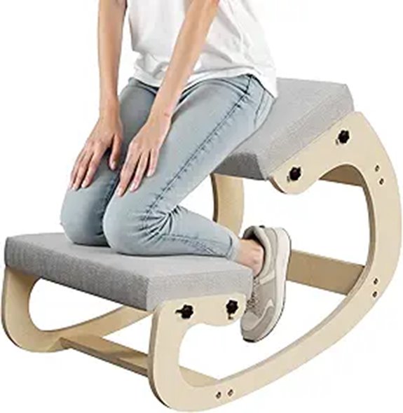 Ergonomic Kneeling Chair with Rocking Base