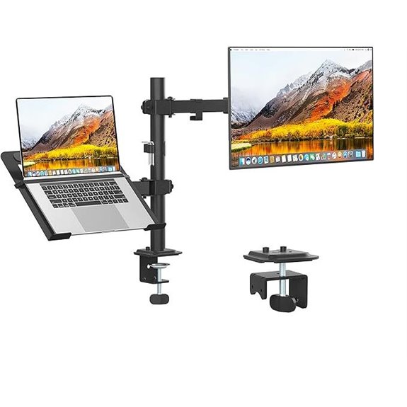 Adjustable Monitor and Laptop Mount for 13-27 inch Screens