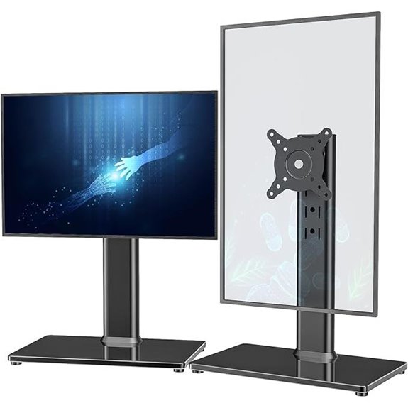 Hemudu Dual LCD Monitor Desk Stand Adjustable Swivel