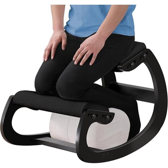 Adjustable Wooden Kneeling Posture Chair for Home/Office