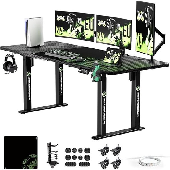 X-Win Adjustable Standing Desk 71 x 29.5 Black