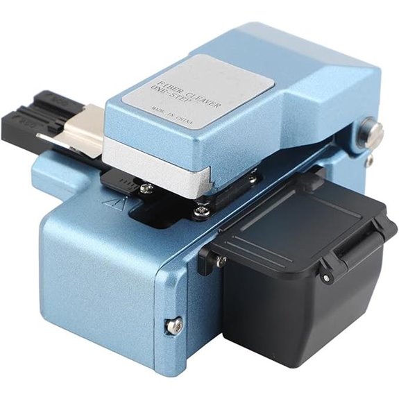 Optical Fiber Cleaver with Scrap Collector (Blue)