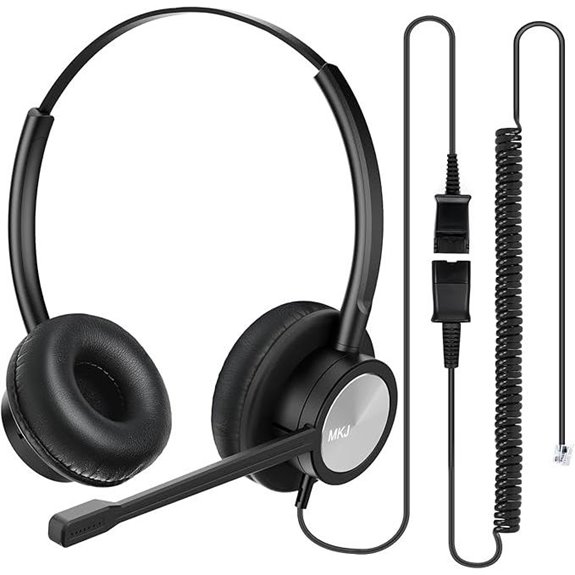 MKJ Cisco Headset with Microphone for Call Center