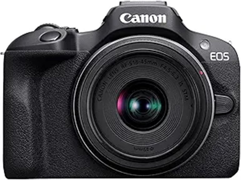 Canon EOS R100 Mirrorless Camera Kit with RF-S18-45mm Lens