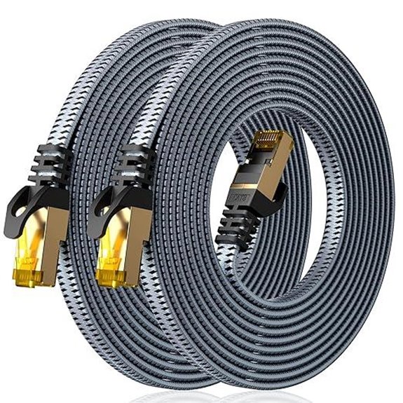 ARISKEEN Cat 8 Ethernet Cable 10ft 2-Pack