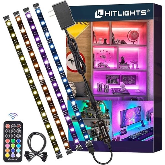 HitLights RGB Dimmable LED Strip Lights with Remote