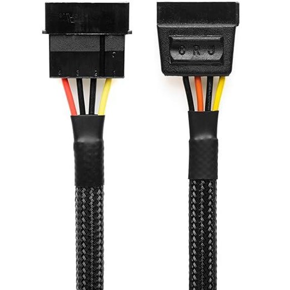 CRJ 4-Pin Molex to SATA Power Adapter Cable
