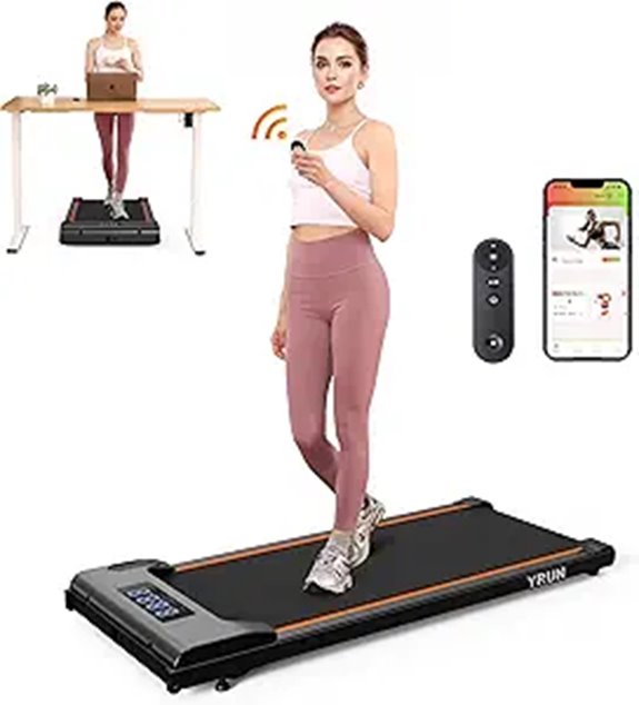 Walking Pad Under Desk Treadmill with Remote & App