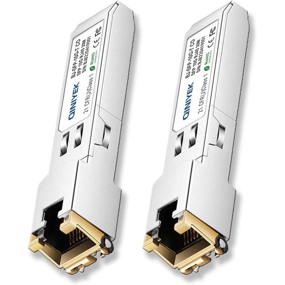 2 Pack 10G SFP+ to RJ45 Transceivers