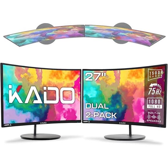 Kado Dual 27 Curved Monitors (2-Pack)