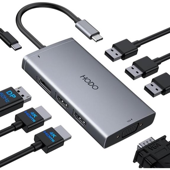 USB-C Docking Station with Dual 4K Monitors