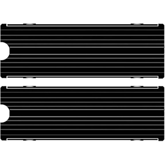 M.2 SSD Heatsink Cooler (Black 2 Pieces)