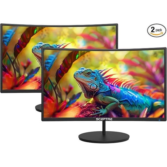 2-Pack 24 Curved FHD Gaming & Office Monitors