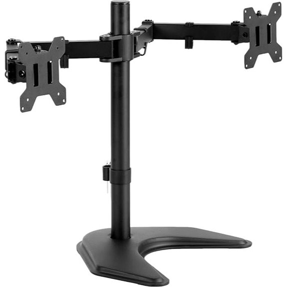 VIVO Dual LED Monitor Stand for 2 Screens