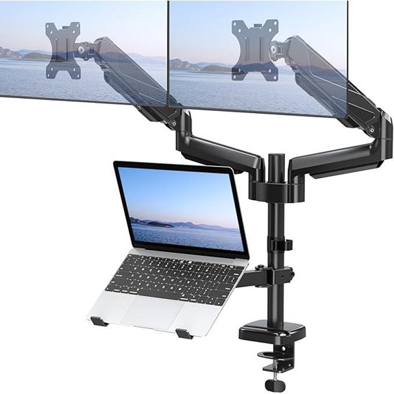 MOUNT PRO Dual Monitor and Laptop Desk Mount
