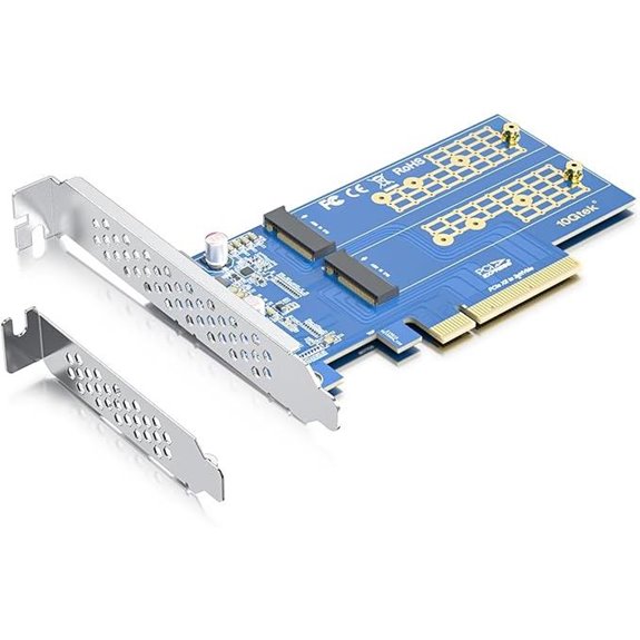 10Gtek Dual M.2 NVMe SSD Adapter Card