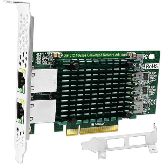 PCIe X8 10GbE Network Adapter with 2 Ports