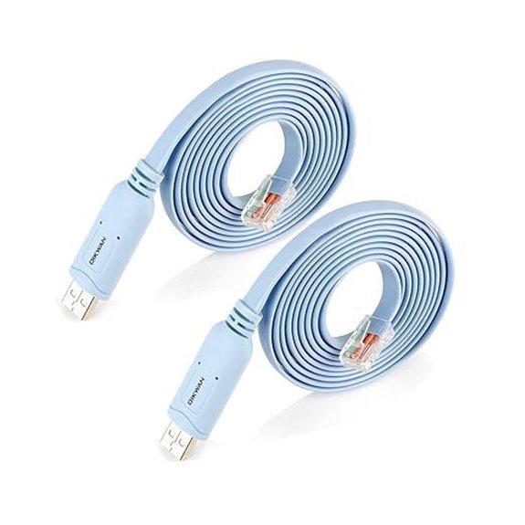 USB to RJ45 Console Cable 2 Pack for Network Devices