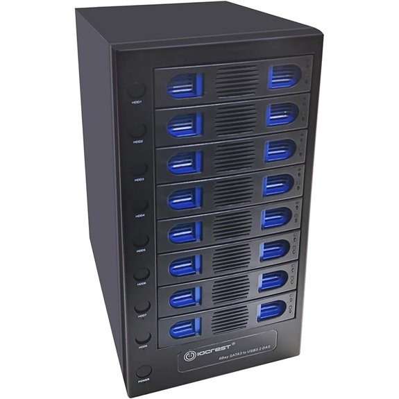 8 Bay SATA Hard Drive Enclosure with USB-C 3.2