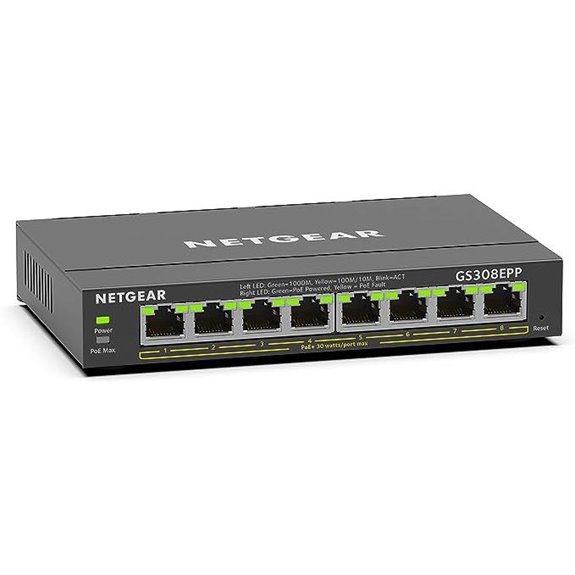 NETGEAR 8-Port PoE Gigabit Ethernet Switch