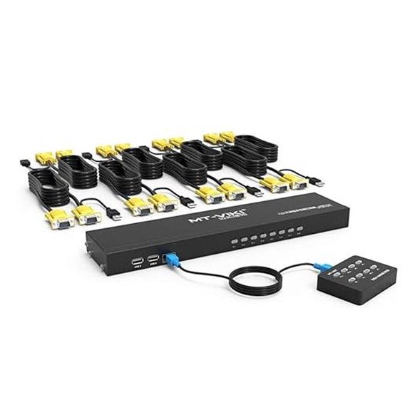 MT-VIKI 8-Port Rackmount KVM Switch with Cables