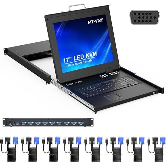 MT-Viki 8-Port VGA KVM Switch with 17 LCD Console