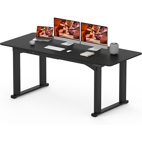 Electric Standing Desk 71x31 Inches with Adjustable Height
