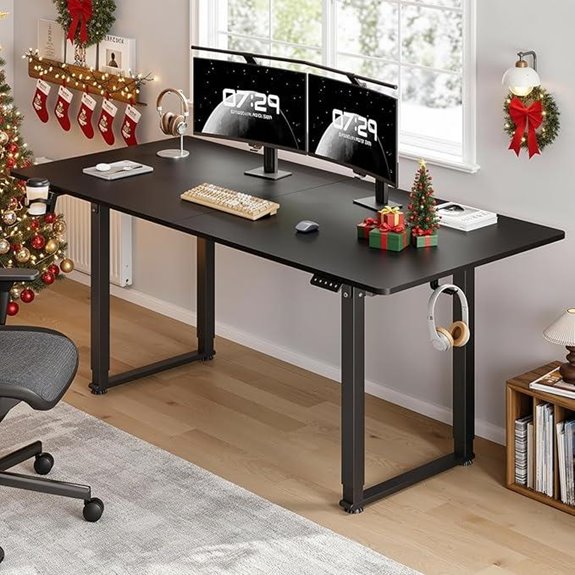 Height Adjustable Electric Sit-Stand Desk with Dual Motor